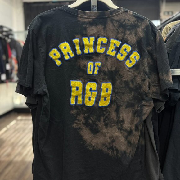 Vintage Aaliyah Mineral Wash T-Shirt Size Large | Y2K R&B Graphic Tee 90s Style - Picture 6 of 7